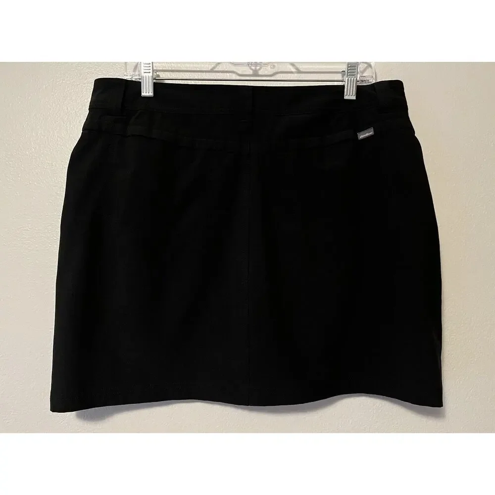 Eddie Bauer Adventurer 2.0 Skort Skirt Women’s Size 12 Black Golf Hiking - Picture 3 of 11